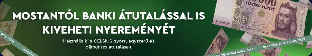 Celsius Casino banki átutalás forintban