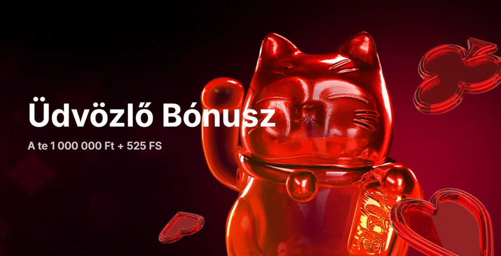 Fiery Play üdvözlő bónusz: akár 1 000 000 Ft + 525 ingyenes pörgetés