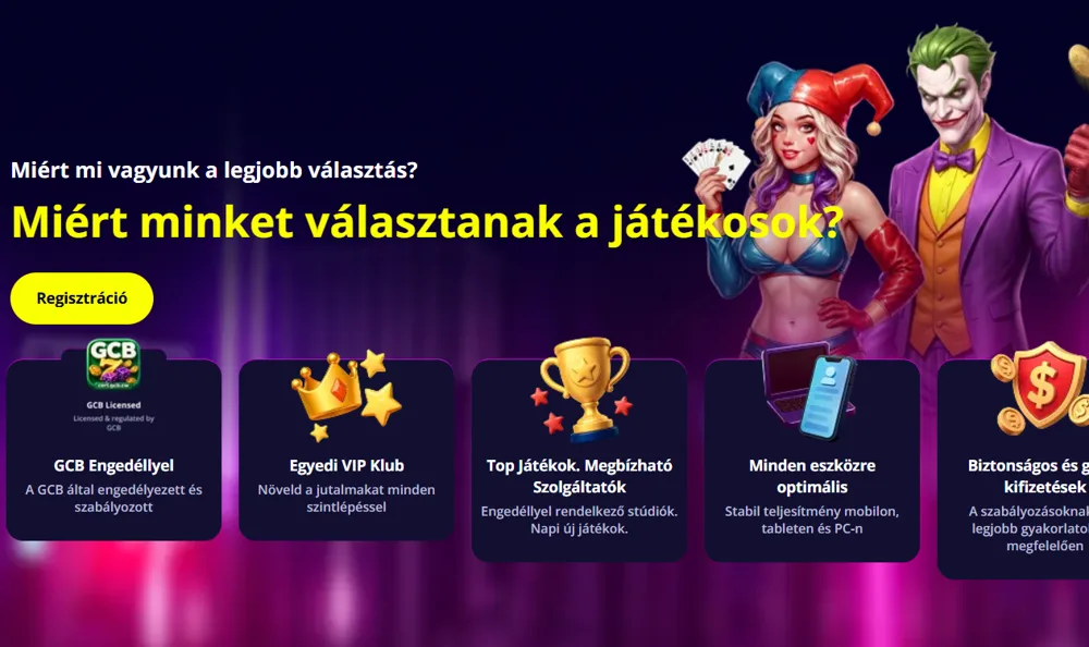 Miért választják a játékosok a Slotorót: GCB engedély, VIP klub
