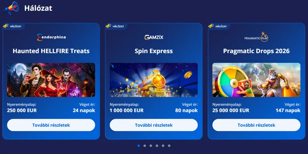 Hálózati versenyek a V.Vegas oldalán