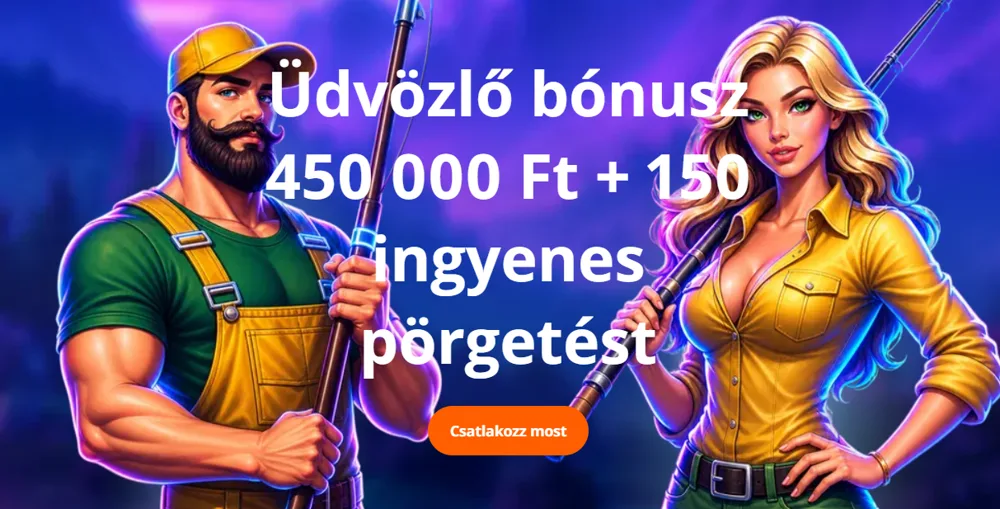V.Vegas üdvözlő bónusz: 450 000 Ft + 150 ingyenes pörgetés